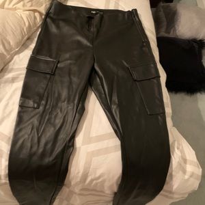 Zara faux leather pants